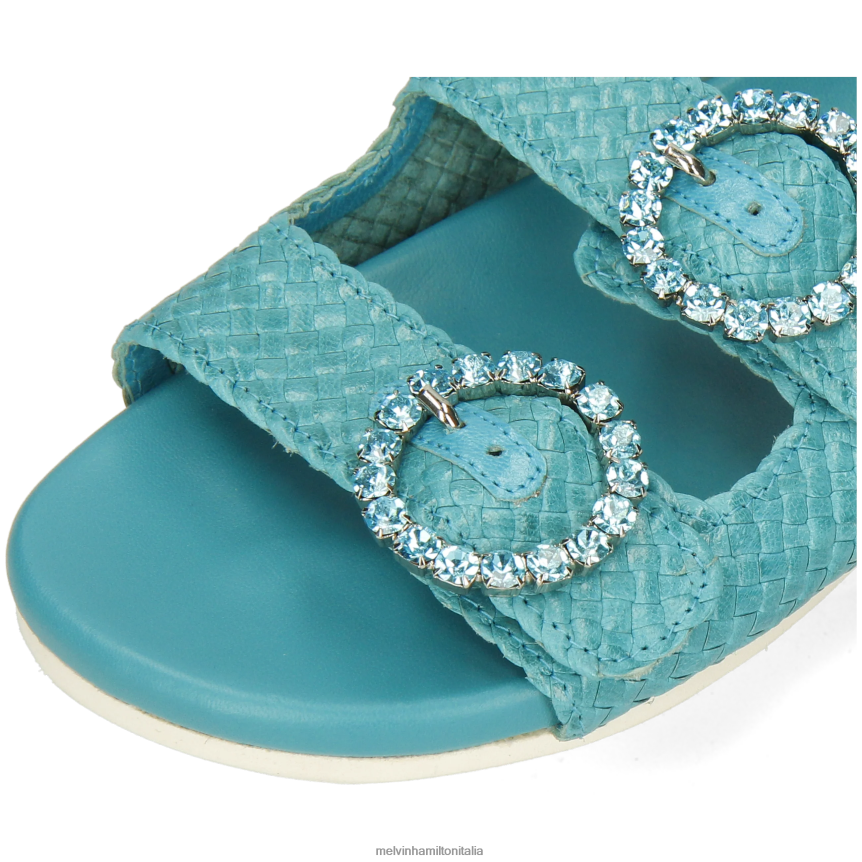 esso Melvin & Hamilton donne petra 1 turchese muli DLT2BB1574
