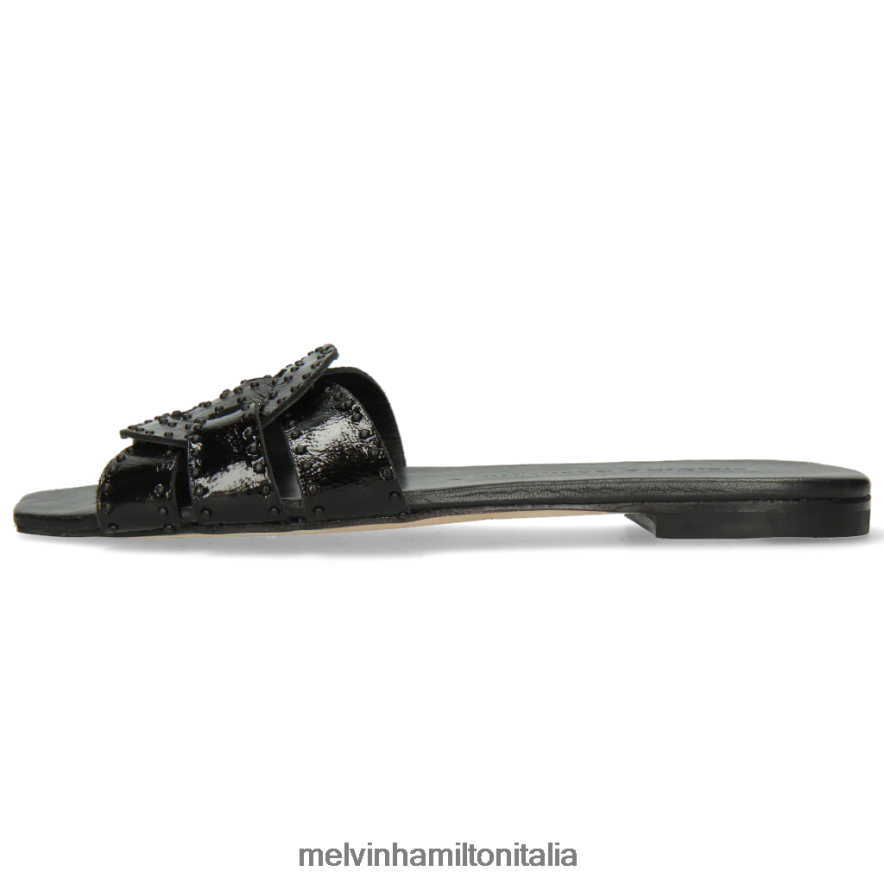 esso Melvin & Hamilton donne sandrino 2 nero muli L80P2P1722