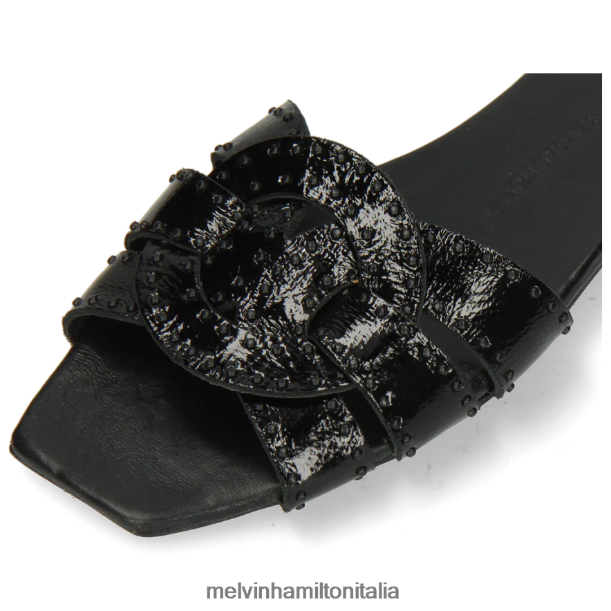 esso Melvin & Hamilton donne sandrino 2 nero muli L80P2P1722