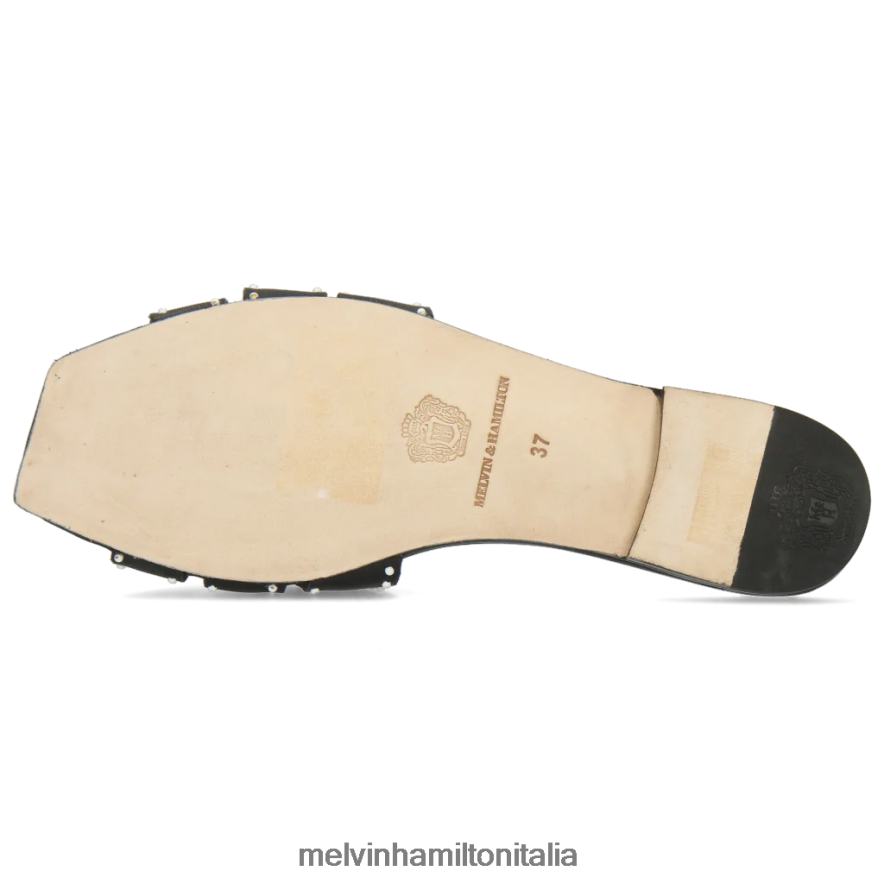 esso Melvin & Hamilton donne sandrino 2 nero muli L80P2P1755
