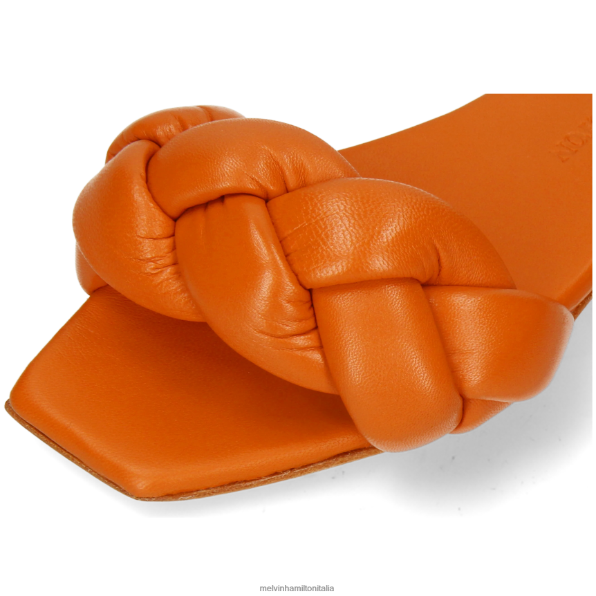 esso Melvin & Hamilton donne sandrino 3 arancia muli DLT2BB1536