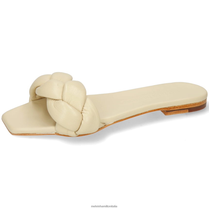 esso Melvin & Hamilton donne sandrino 3 bianco muli DLT2BB1619