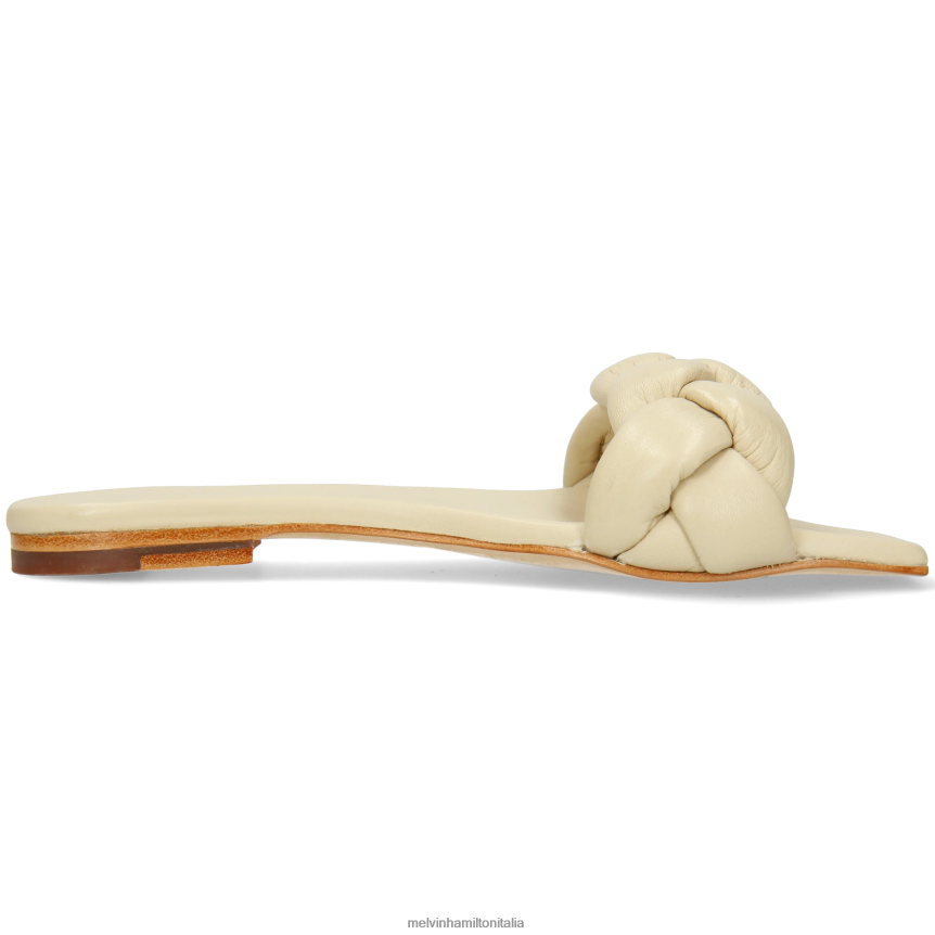 esso Melvin & Hamilton donne sandrino 3 bianco muli DLT2BB1619