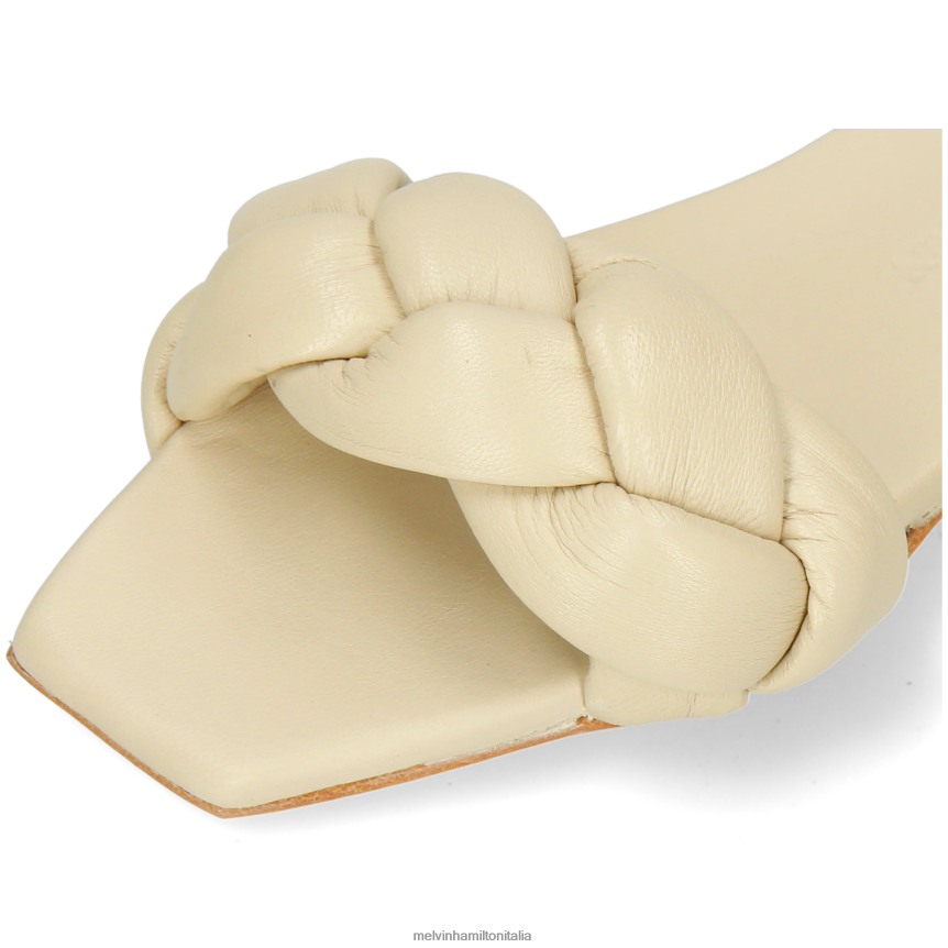 esso Melvin & Hamilton donne sandrino 3 bianco muli DLT2BB1619