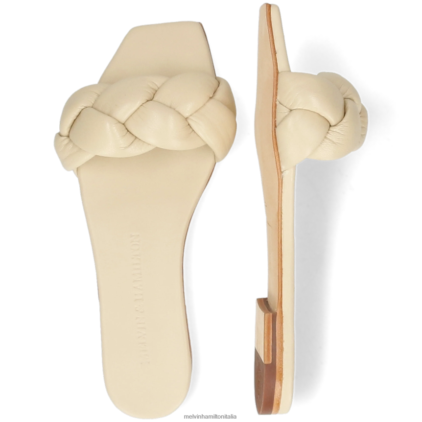 esso Melvin & Hamilton donne sandrino 3 bianco muli DLT2BB1619