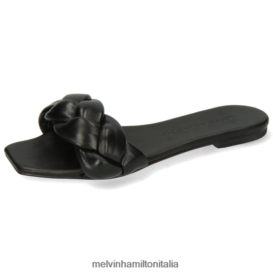 esso Melvin & Hamilton donne sandrino 3 nero muli L80P2P1709