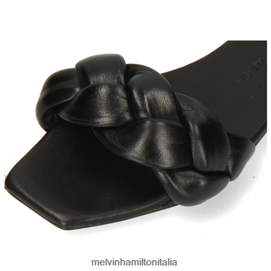 esso Melvin & Hamilton donne sandrino 3 nero muli L80P2P1709