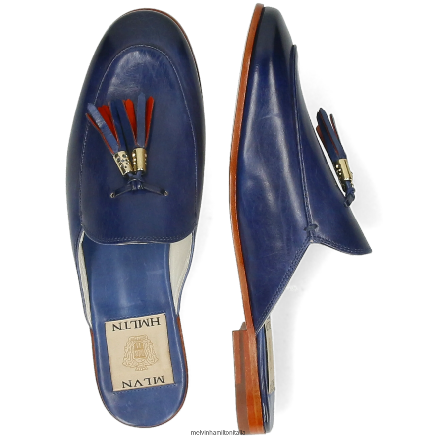 esso Melvin & Hamilton donne scarlatta 2 blu muli L80P2P1534