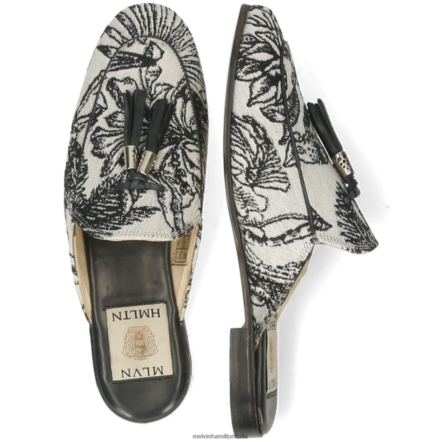 esso Melvin & Hamilton donne scarlatta 2 nero muli L80P2P1541