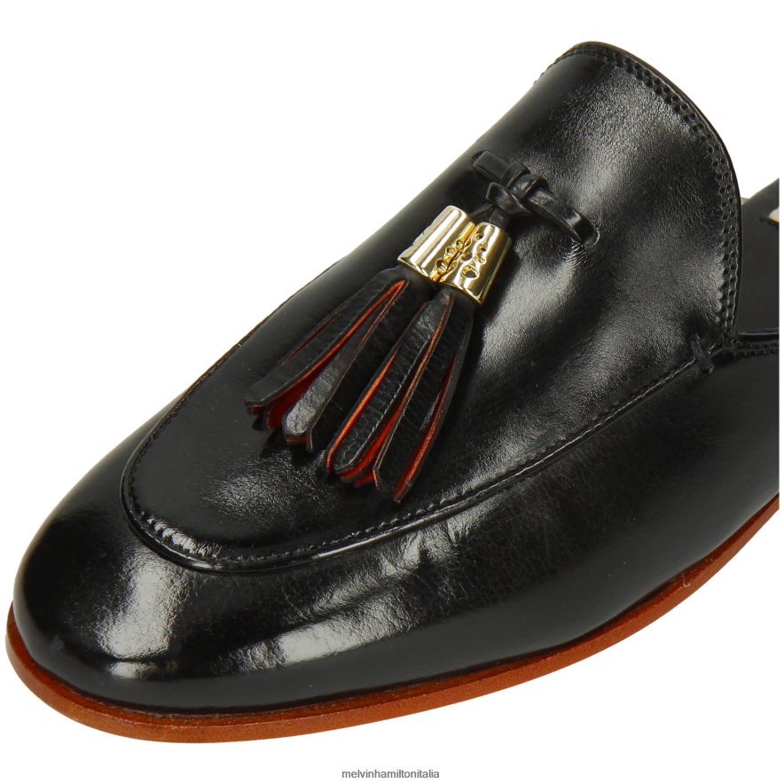 esso Melvin & Hamilton donne scarlatta 2 nero muli L80P2P1590