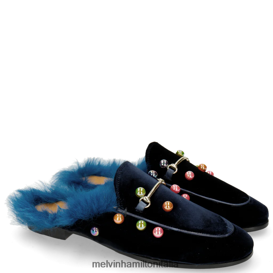 esso Melvin & Hamilton donne scarlatta 4 blu muli L80P2P1746