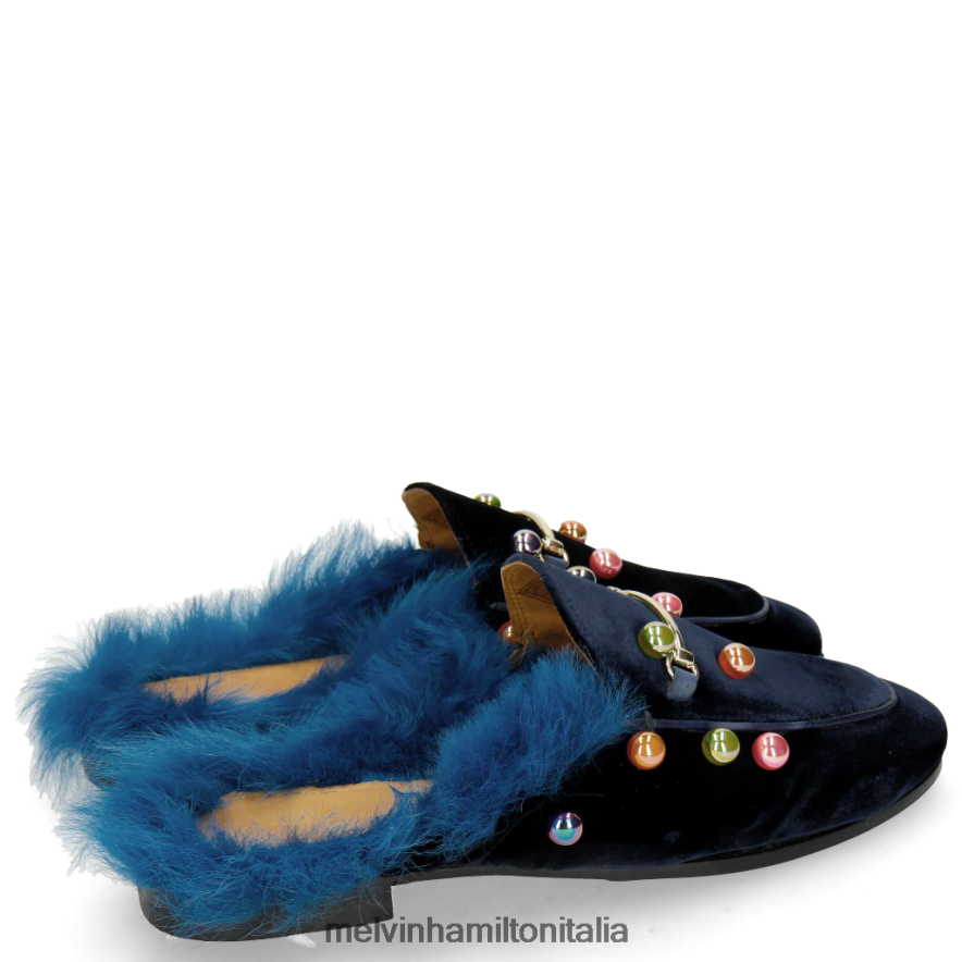 esso Melvin & Hamilton donne scarlatta 4 blu muli L80P2P1746