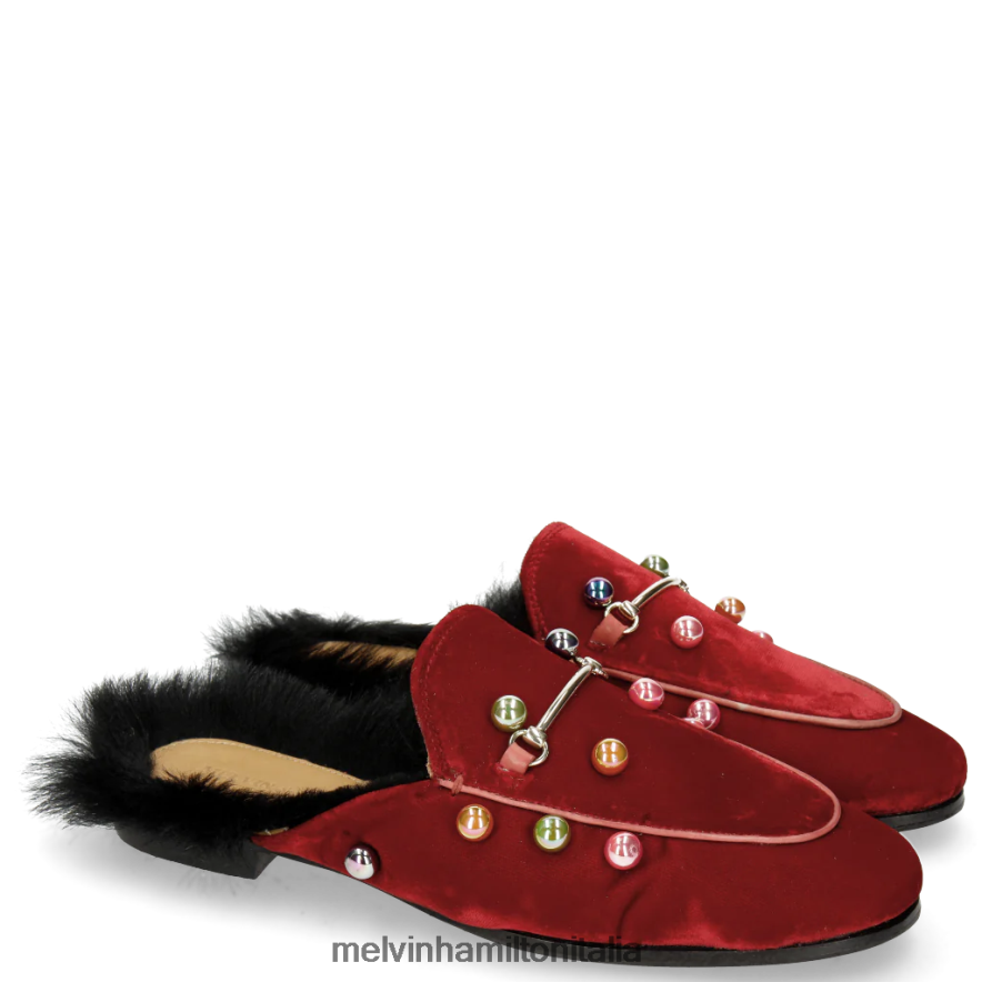 esso Melvin & Hamilton donne scarlatta 4 rosso muli L80P2P1751