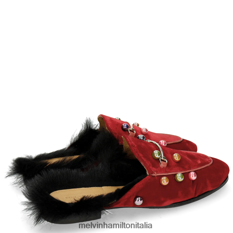 esso Melvin & Hamilton donne scarlatta 4 rosso muli L80P2P1751