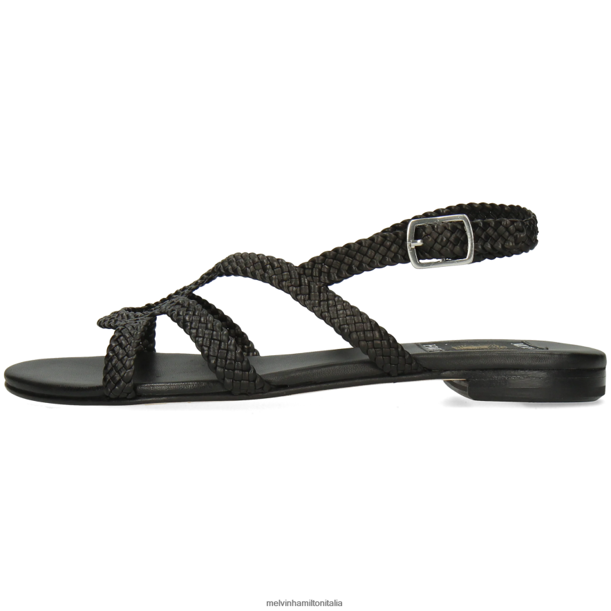 esso Melvin & Hamilton donne Anna 86 nero sandali L80P2P1946