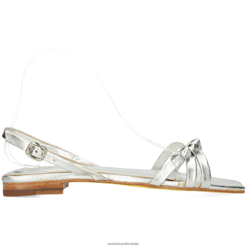 esso Melvin & Hamilton donne Brooke 1 argento sandali DLT2BB1924