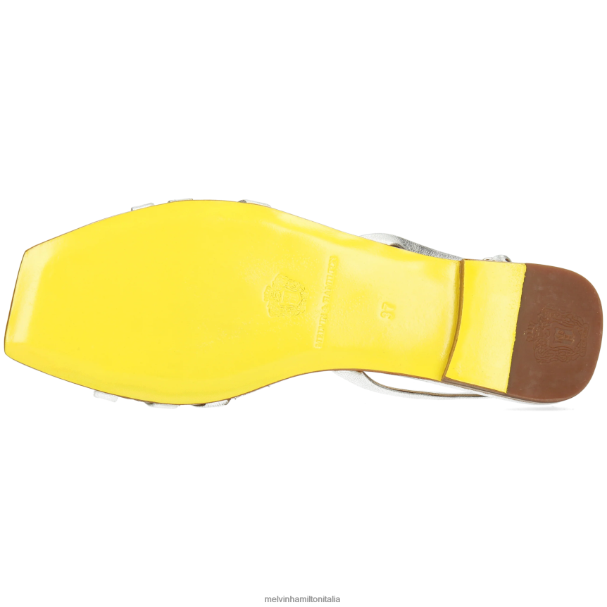 esso Melvin & Hamilton donne Brooke 1 argento sandali DLT2BB1924