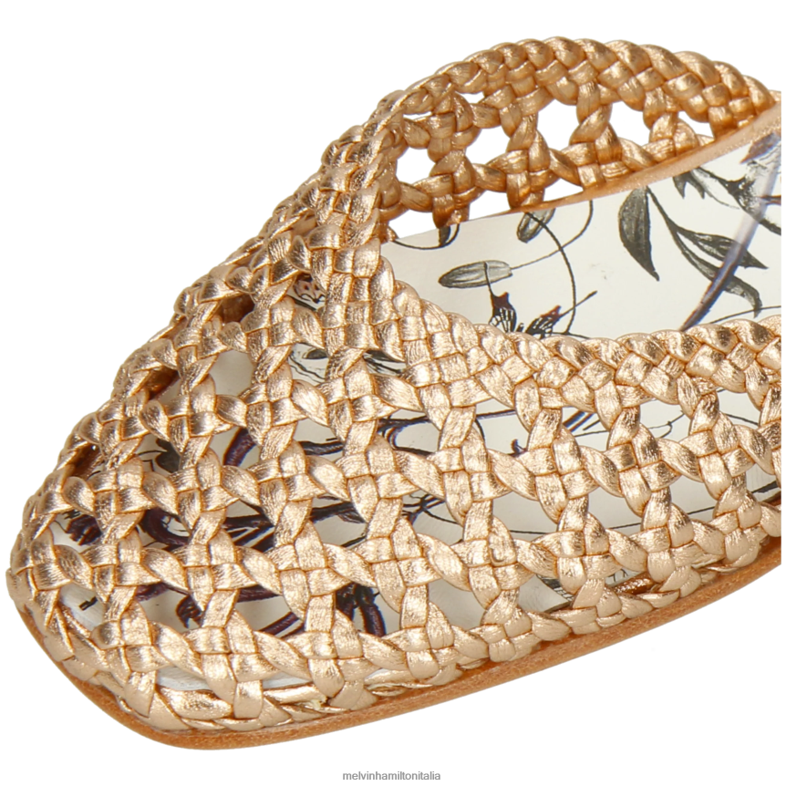 esso Melvin & Hamilton donne Melly 9 oro sandali DLT2BB1898