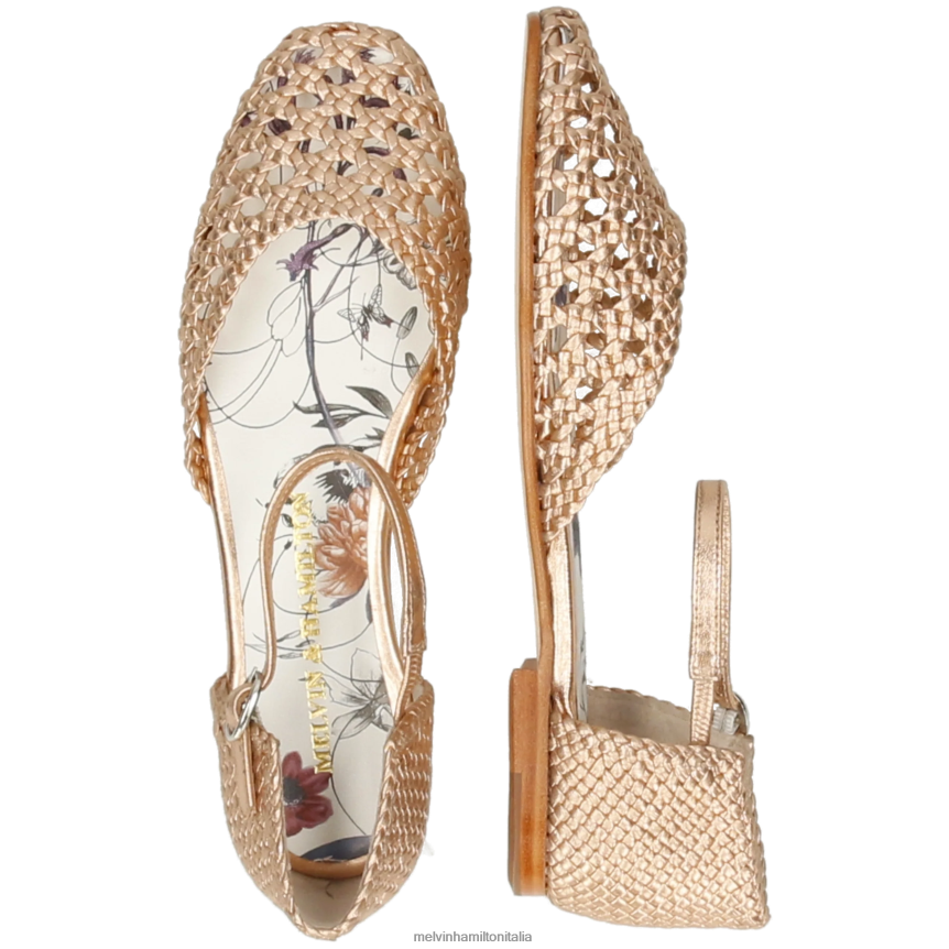 esso Melvin & Hamilton donne Melly 9 oro sandali DLT2BB1898