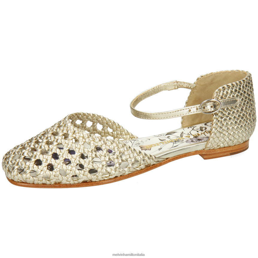 esso Melvin & Hamilton donne Melly 9 oro sandali DLT2BB1907