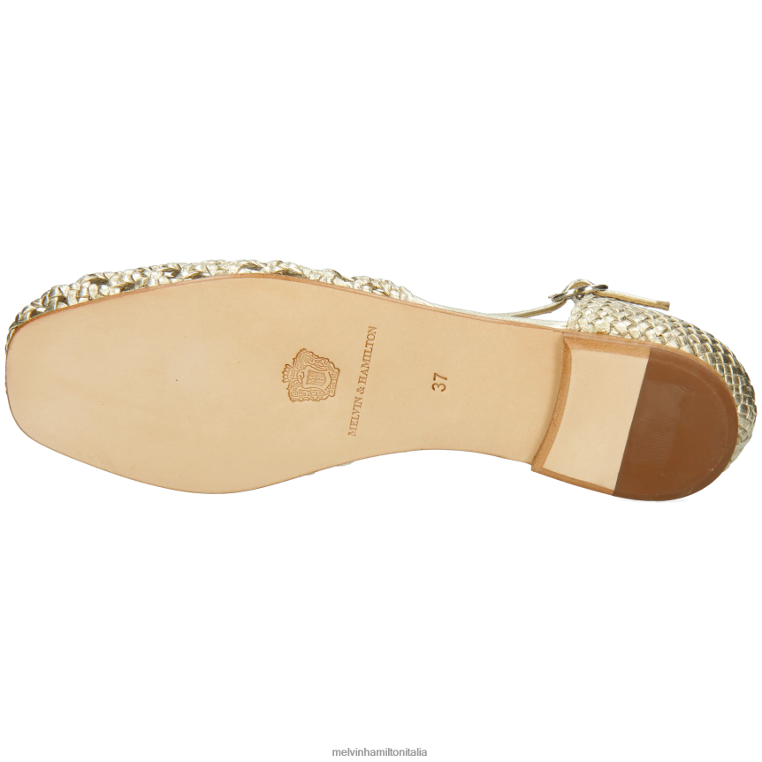 esso Melvin & Hamilton donne Melly 9 oro sandali DLT2BB1907