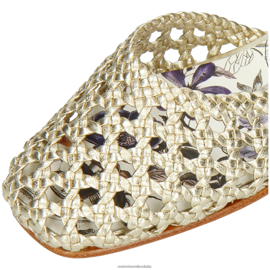 esso Melvin & Hamilton donne Melly 9 oro sandali DLT2BB1907