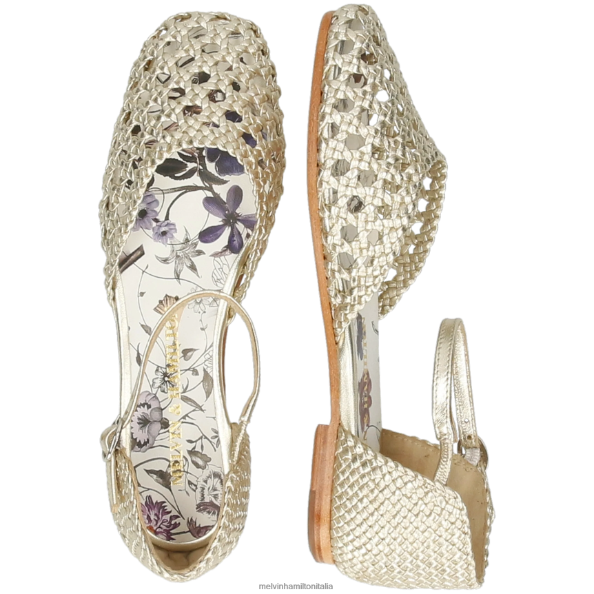 esso Melvin & Hamilton donne Melly 9 oro sandali DLT2BB1907