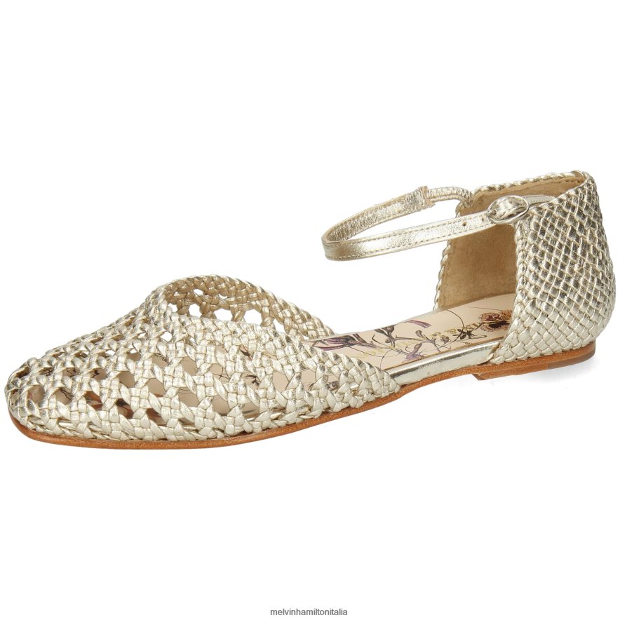 esso Melvin & Hamilton donne Melly 9 oro sandali L80P2P1945