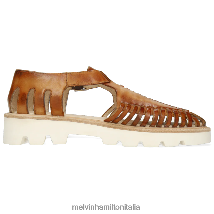 esso Melvin & Hamilton donne Molly 17 marrone sandali DLT2BB1936