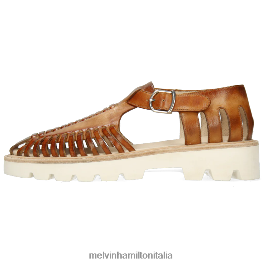 esso Melvin & Hamilton donne Molly 17 marrone sandali DLT2BB1936