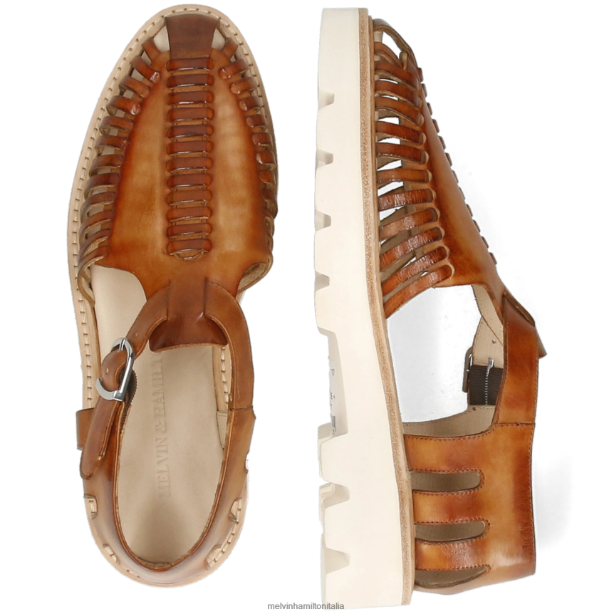 esso Melvin & Hamilton donne Molly 17 marrone sandali DLT2BB1936