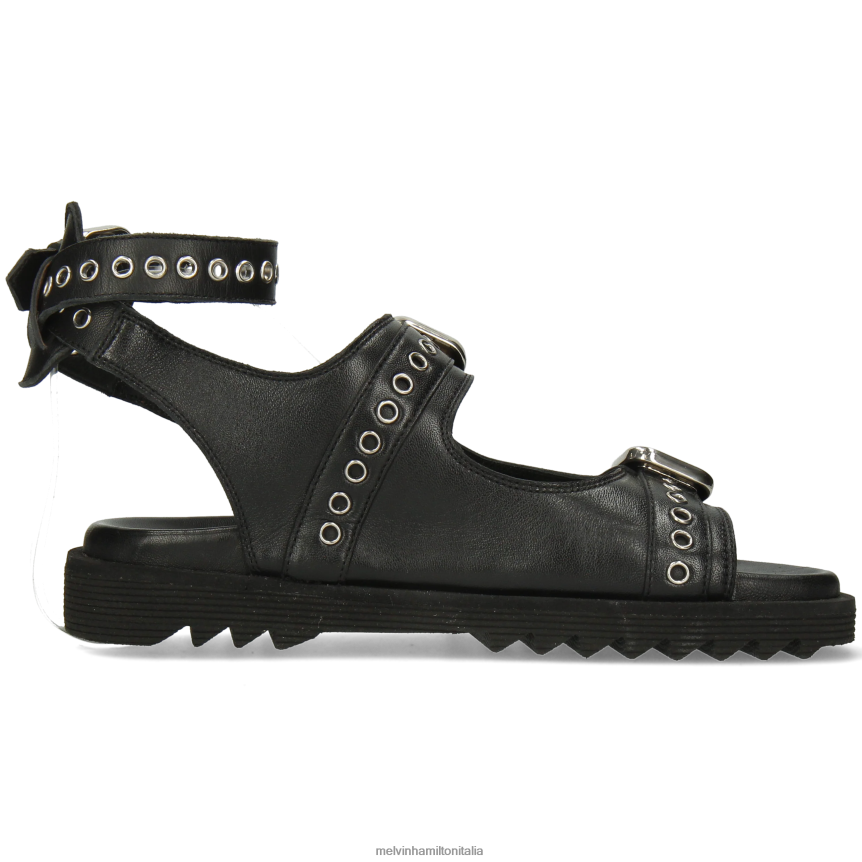 esso Melvin & Hamilton donne Wilma 37 nero sandali DLT2BB1935