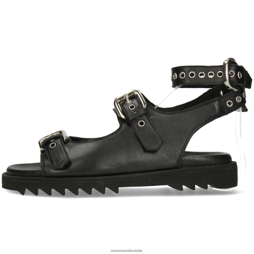 esso Melvin & Hamilton donne Wilma 37 nero sandali DLT2BB1935