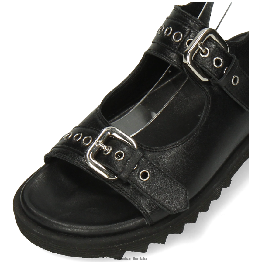 esso Melvin & Hamilton donne Wilma 37 nero sandali DLT2BB1935