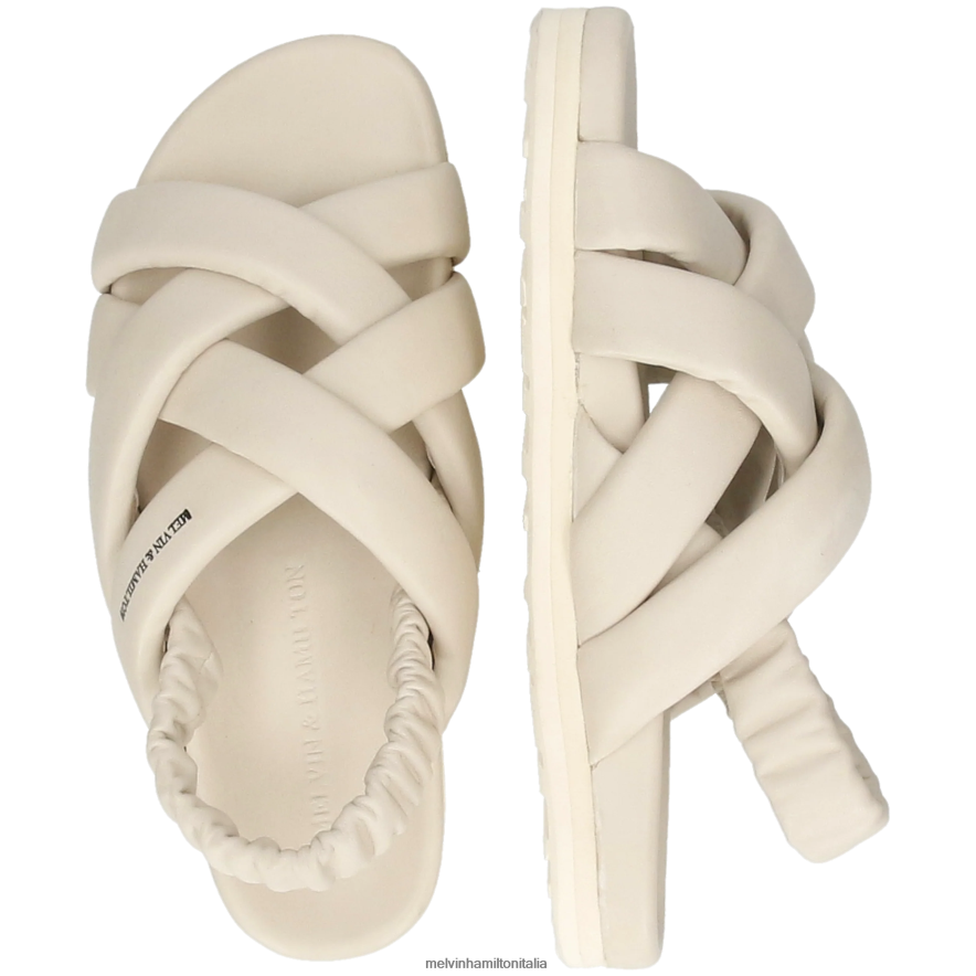 esso Melvin & Hamilton donne Wilma 43 beige sandali L80P2P1894