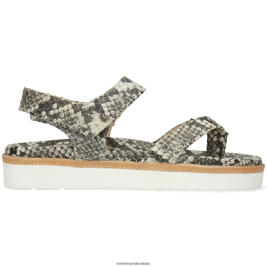 esso Melvin & Hamilton donne Wilma 7 grigio sandali L80P2P1932