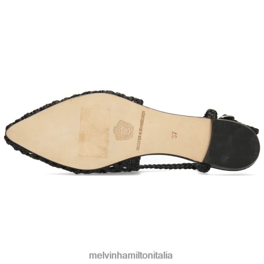 esso Melvin & Hamilton donne alexa 27 nero sandali DLT2BB1918