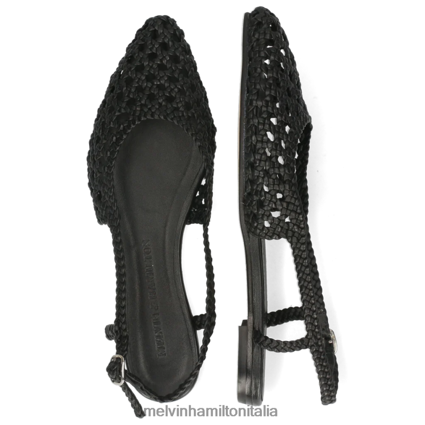 esso Melvin & Hamilton donne alexa 27 nero sandali DLT2BB1918