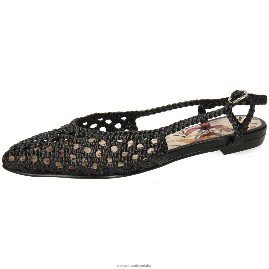 esso Melvin & Hamilton donne alexa 27 nero sandali DLT2BB1927