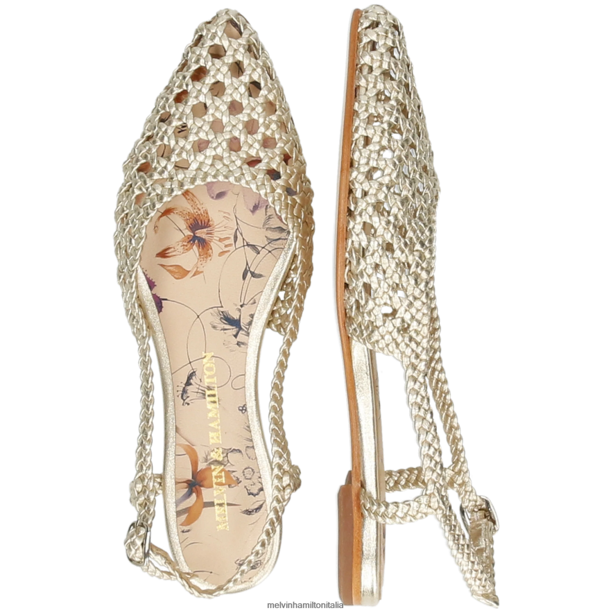 esso Melvin & Hamilton donne alexa 27 oro sandali L80P2P1893