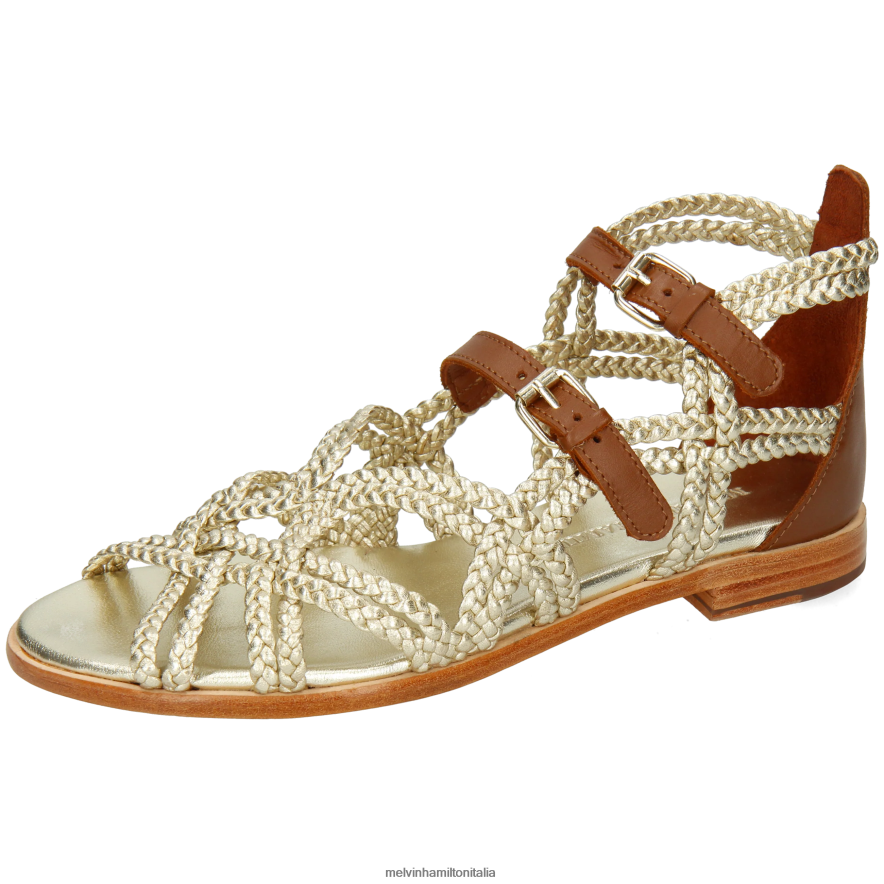 esso Melvin & Hamilton donne sandra48 argento sandali L80P2P1908