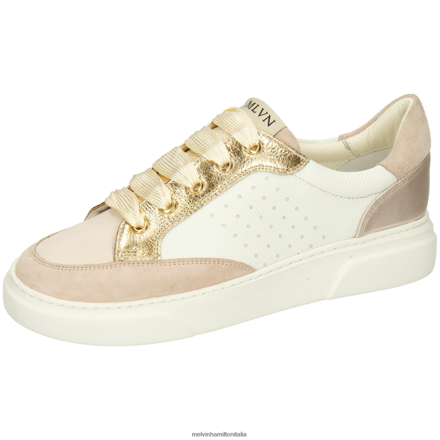 esso Melvin & Hamilton donne Hailey 23 beige scarpe da ginnastica L80P2P1777
