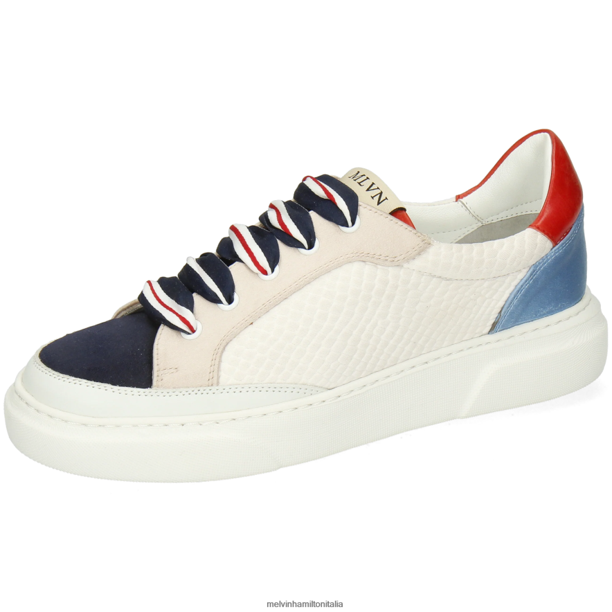 esso Melvin & Hamilton donne Hailey 23 bianco scarpe da ginnastica L80P2P1862