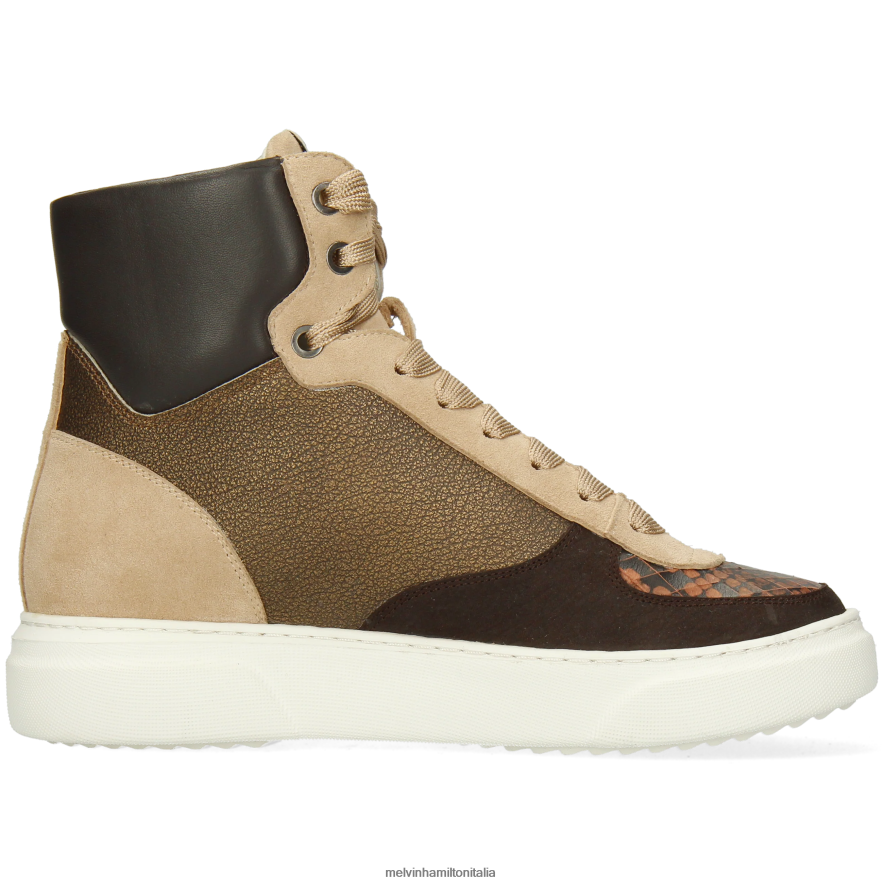 esso Melvin & Hamilton donne Hailey 25 marrone scarpe da ginnastica L80P2P1792