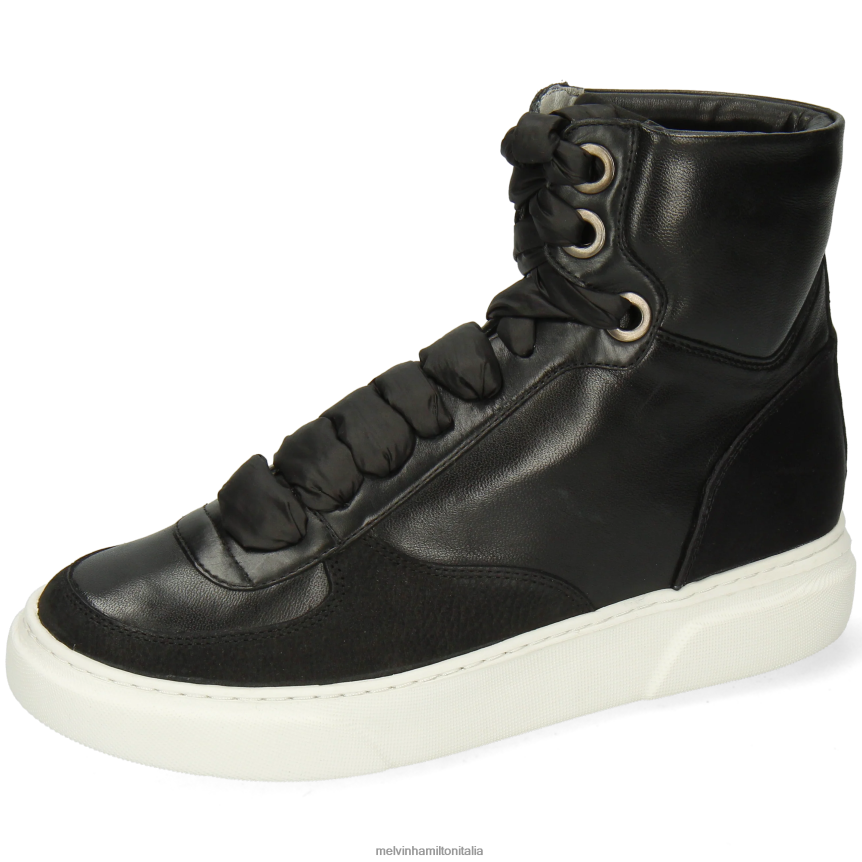 esso Melvin & Hamilton donne Hailey 25 nero scarpe da ginnastica DLT2BB1829