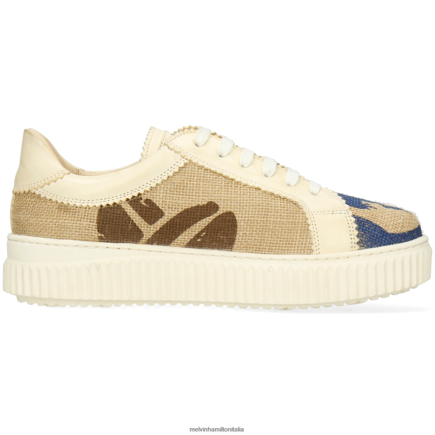 esso Melvin & Hamilton donne Nuri 26 beige scarpe da ginnastica L80P2P1787