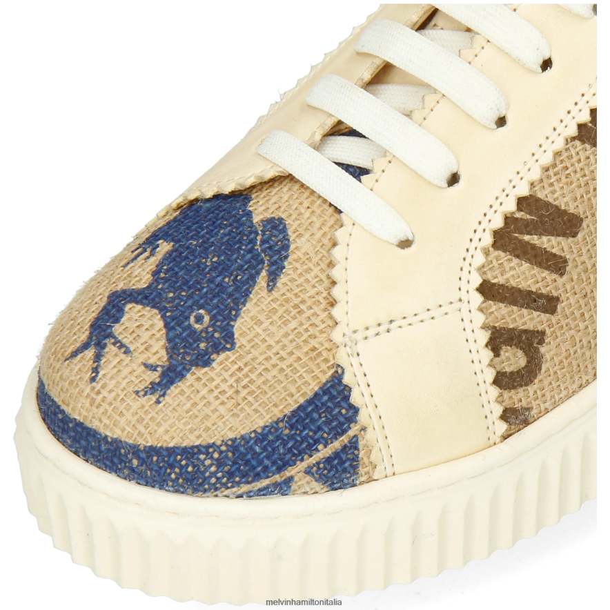 esso Melvin & Hamilton donne Nuri 26 beige scarpe da ginnastica L80P2P1787