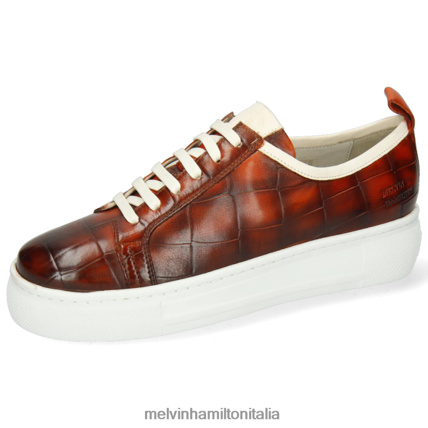esso Melvin & Hamilton donne ambra 6 arancia scarpe da ginnastica DLT2BB1802