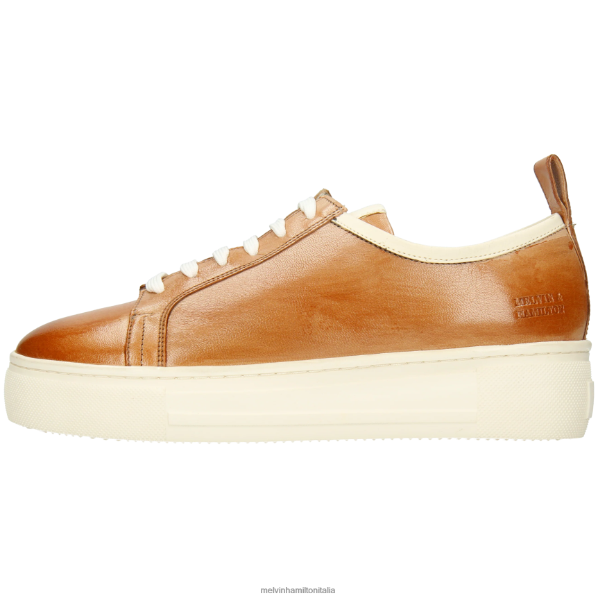 esso Melvin & Hamilton donne ambra 6 marrone scarpe da ginnastica DLT2BB1779