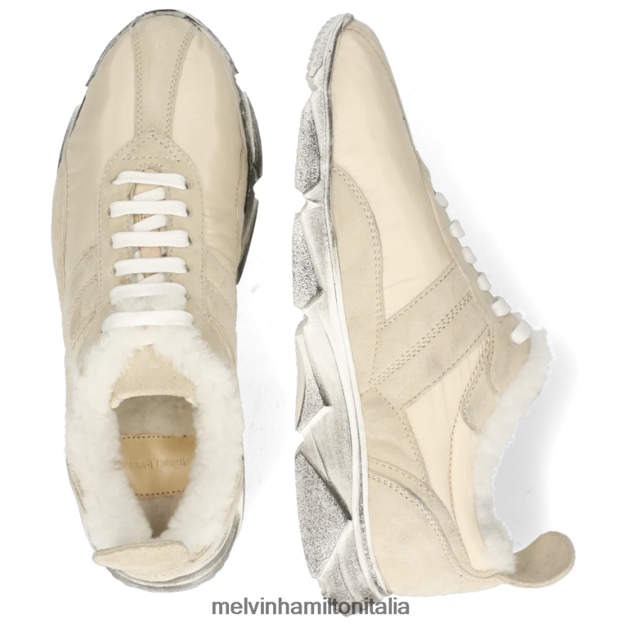 esso Melvin & Hamilton donne briana 1 beige scarpe da ginnastica L80P2P1822